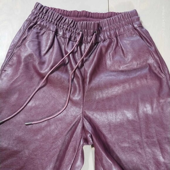 Dynamite Plum Faux Leather Leather Jogger‎ Runs larger. - Picture 7 of 11